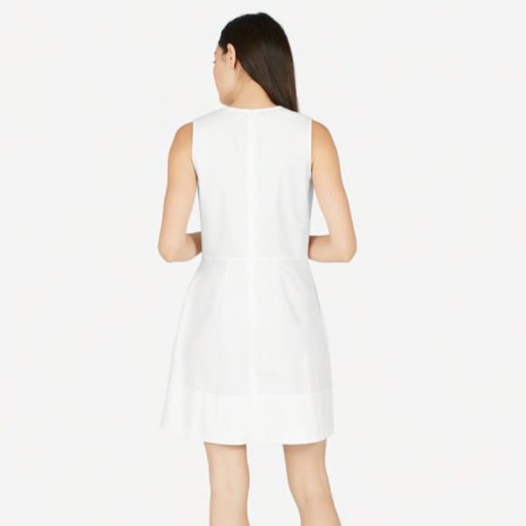 Brand New White Everlane V-Neck Poplin Tank Dress - Picture 2 of 5